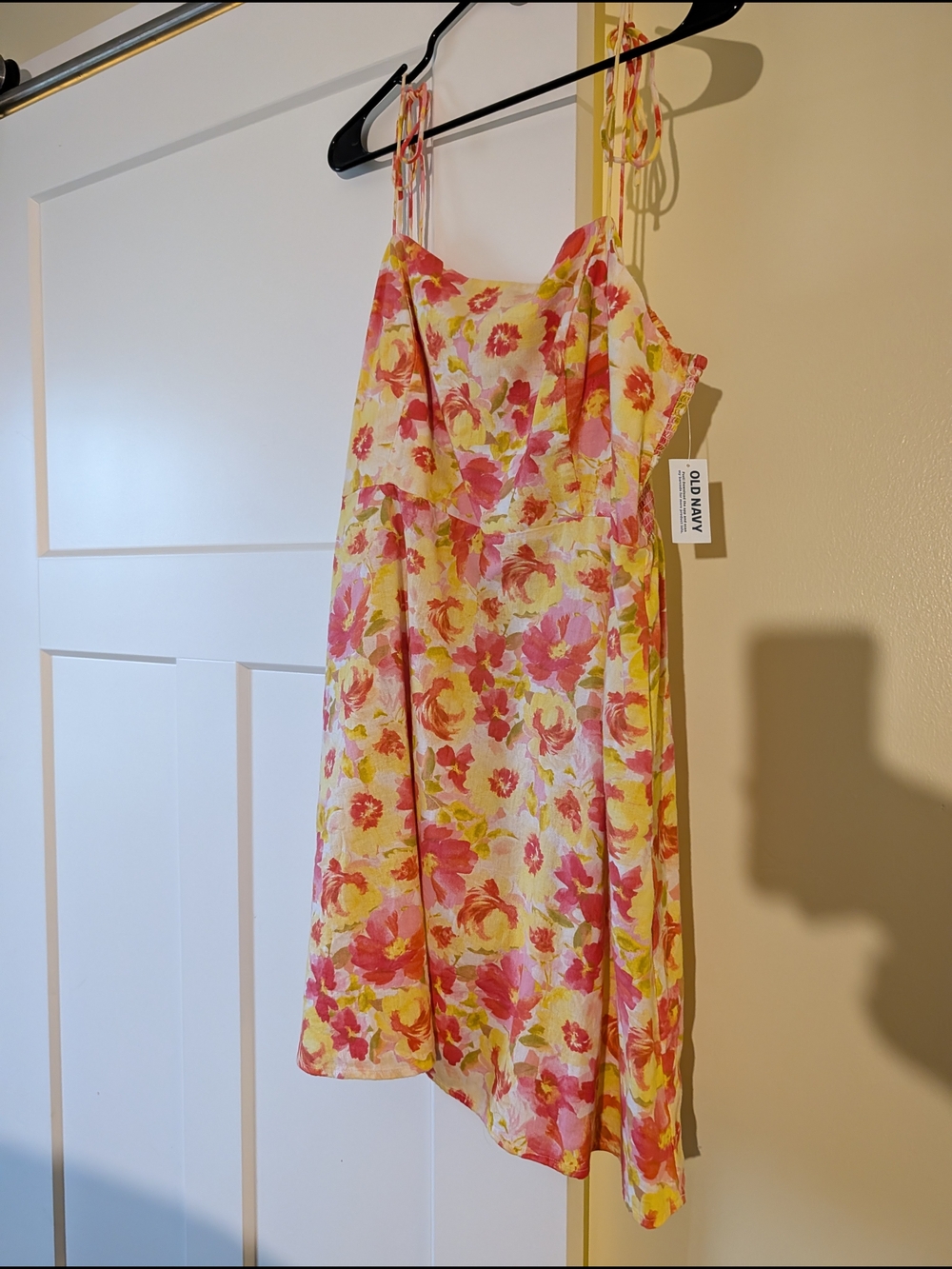 Old Navy Pink & Yellow Floral Sundress